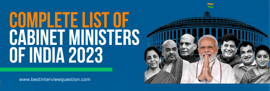 Cabinet Ministers of India 2023