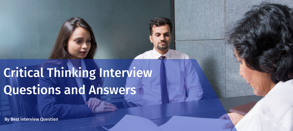 interview questions on critical thinking skills