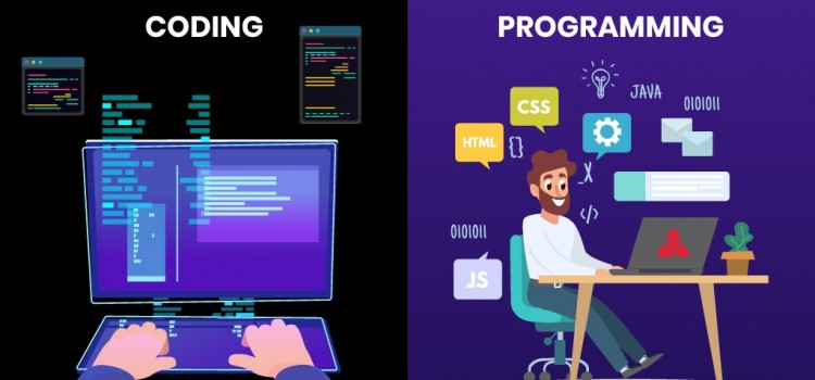 What is the difference between coding and programming?